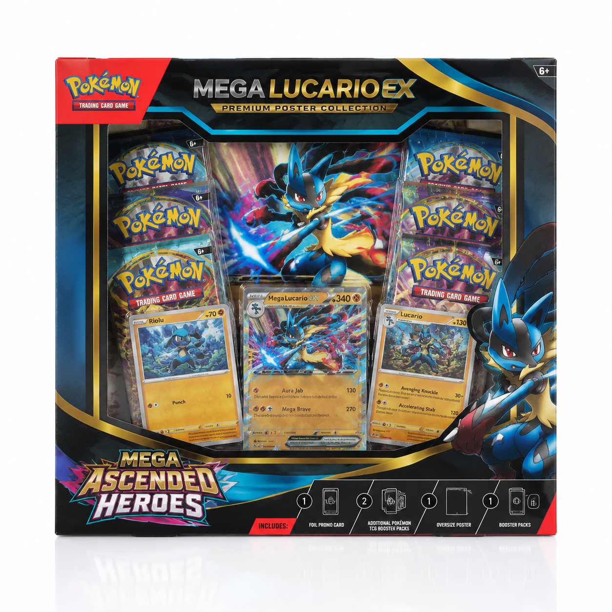 Ascended Heroes Mega Lucario Premium Poster Collection